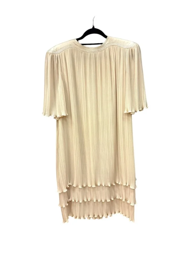 ivory pleated lorraine dress Strapless Pleated A Line Maxi Dress Ivory