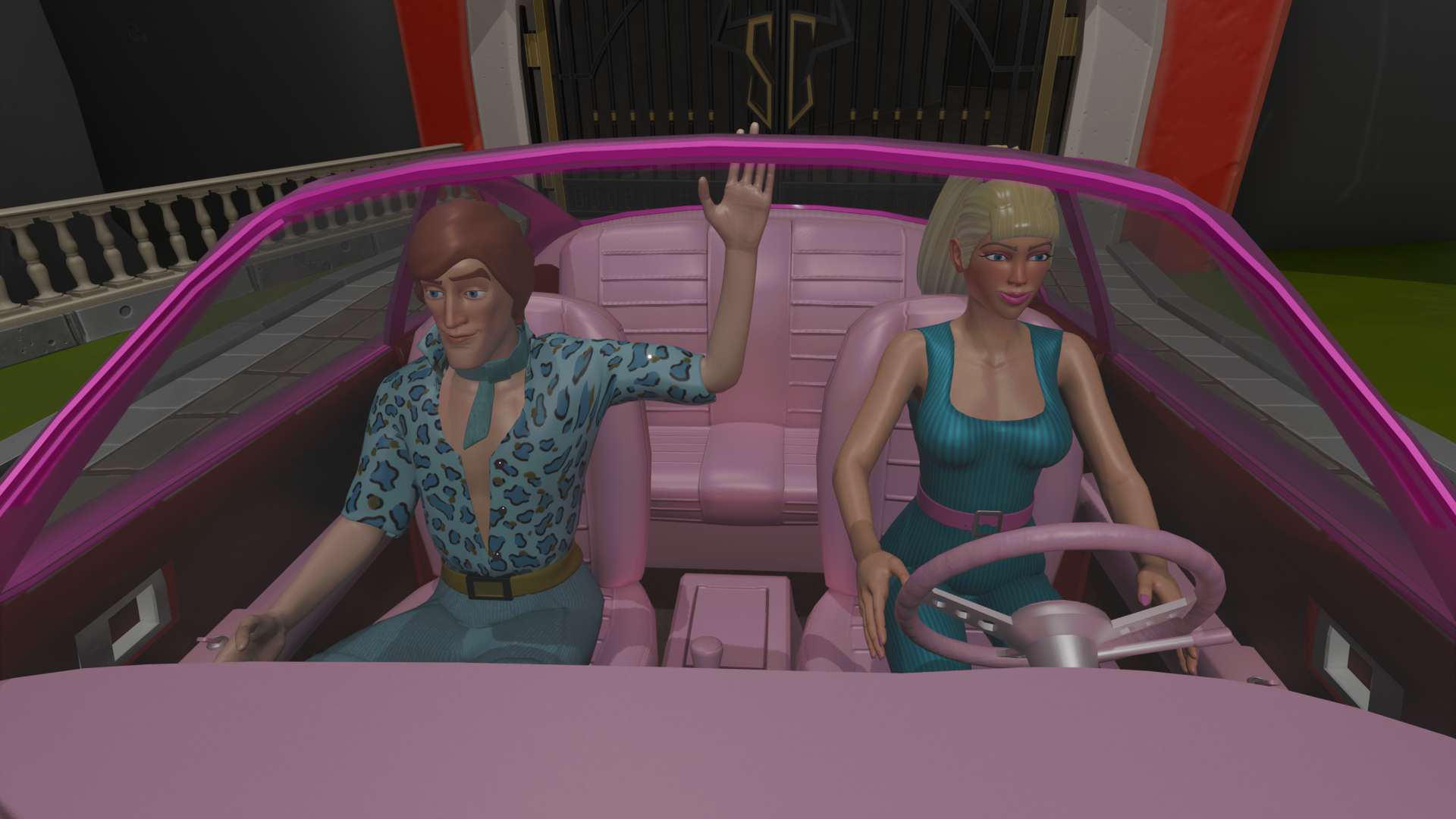 Project for Halloween turning Larcin and Red from Deceive Inc into Ken and Barbie from Toy Story 3.