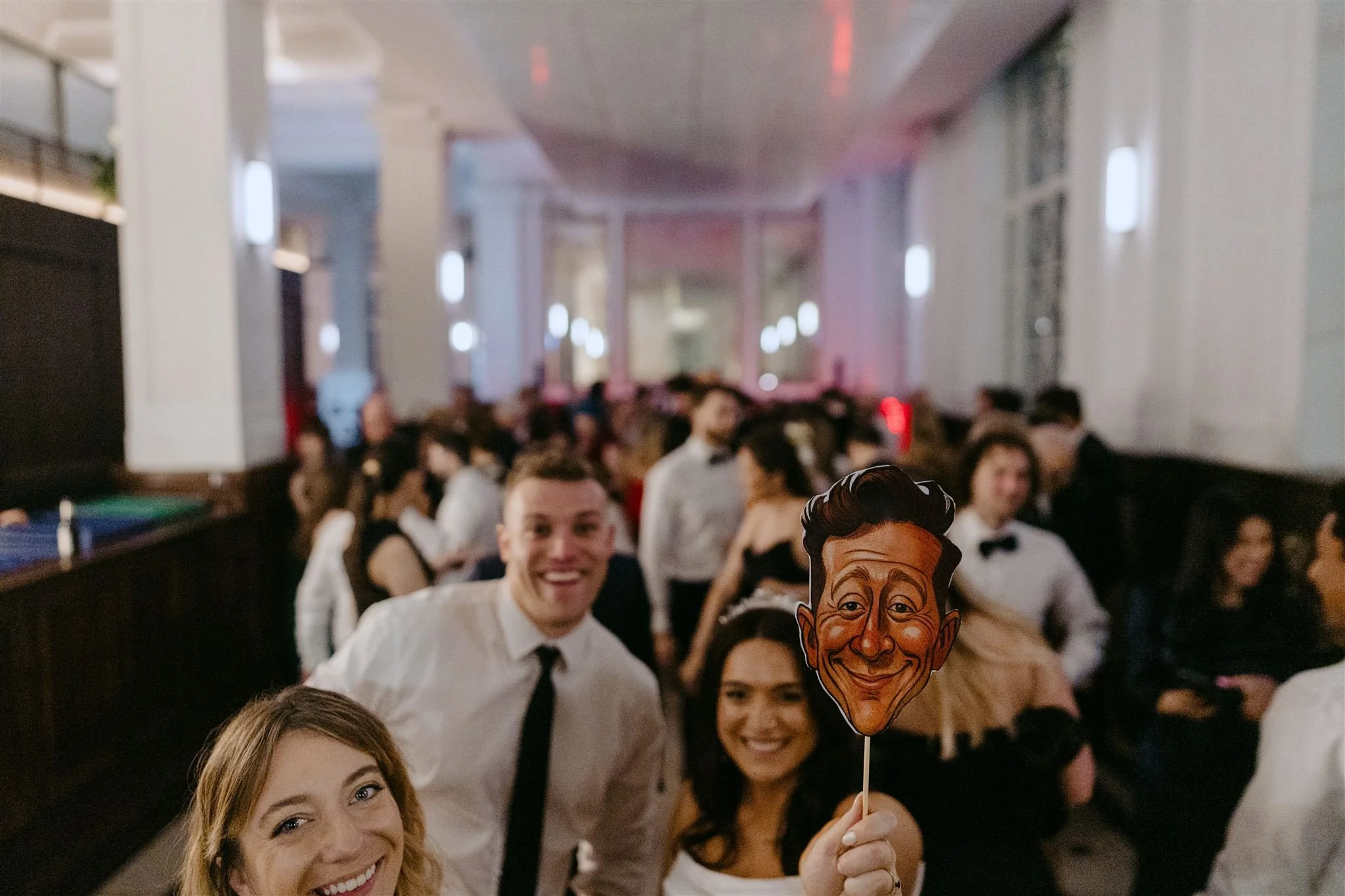 Real wedding: Moody red hues and 2010s club anthems at The Trust