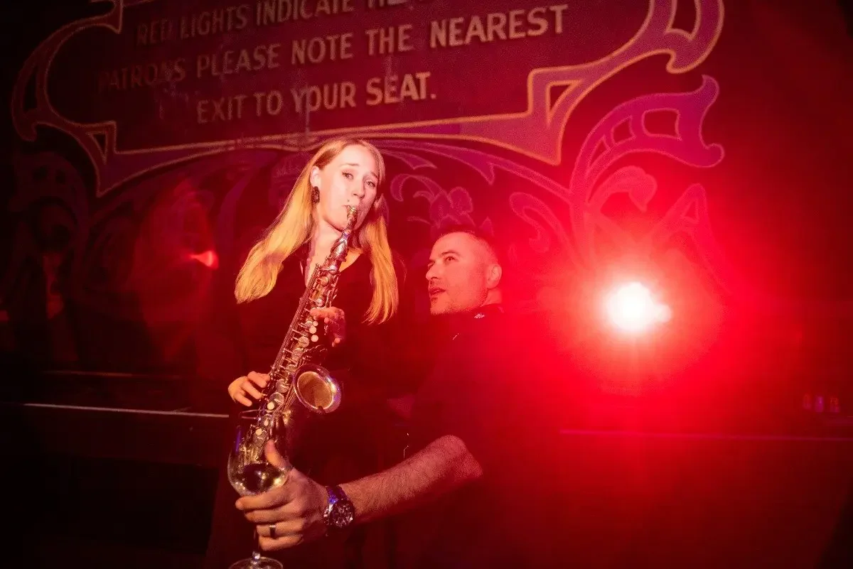 SAX PLAYER PLAYING A CORPORATE EVENT IN MELBOURNE.webp