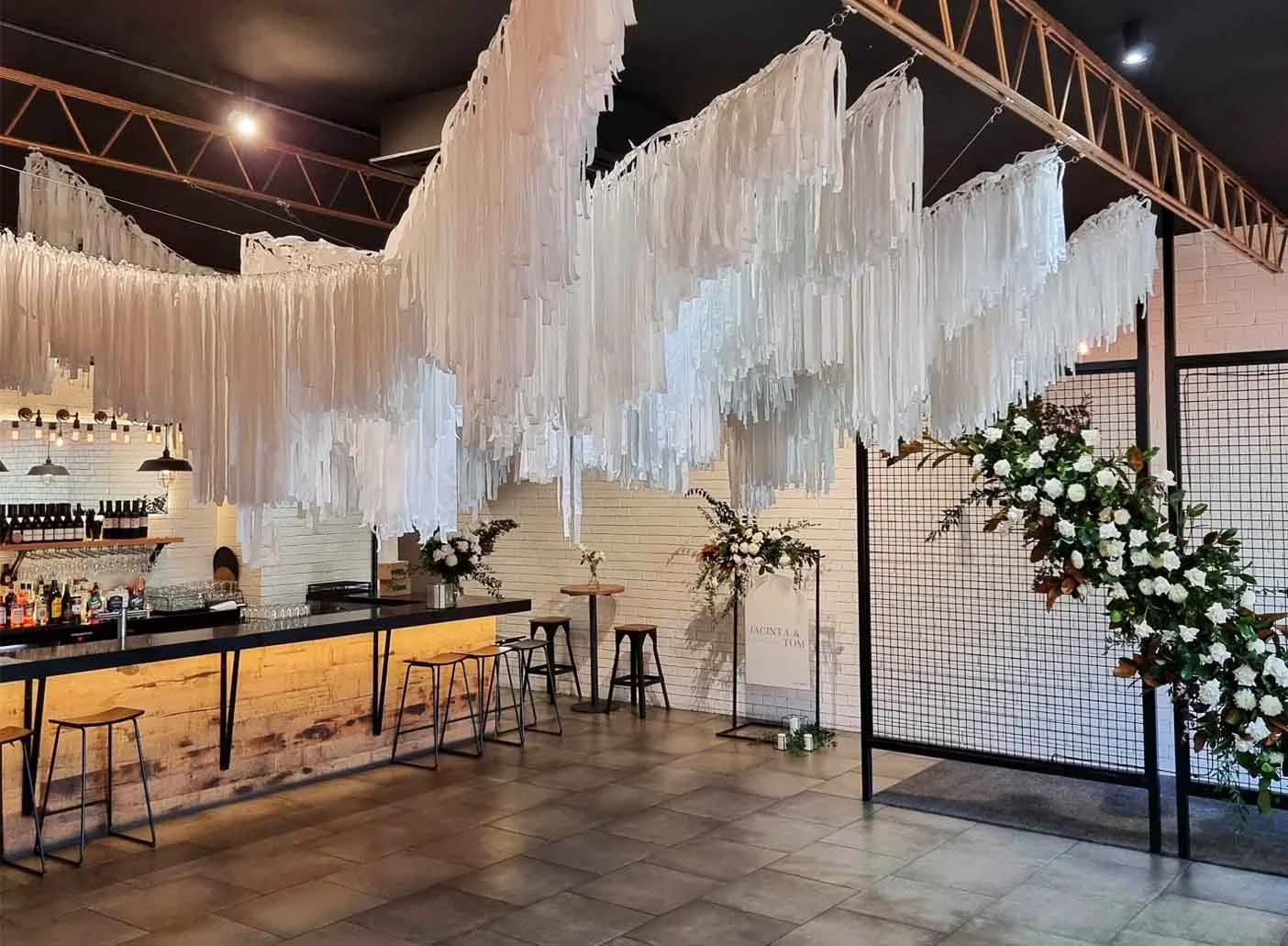 Industrial warehouse wedding music and DJ at One Of Nine Brunswick East