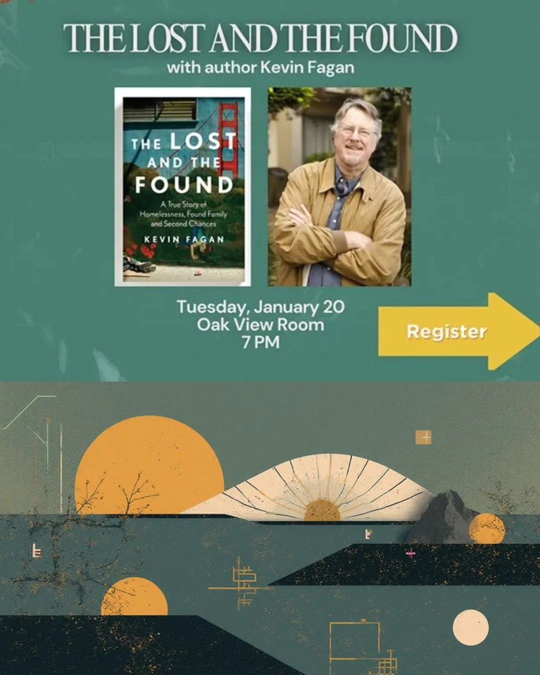 Join us Live from the Library for an evening of storytelling, compassion, and conversation.

📚 Kevin Fagan, author of The Lost and Found, will be at the Downtown Walnut Creek Library sharing the powerful true story of homelessness, found family, and