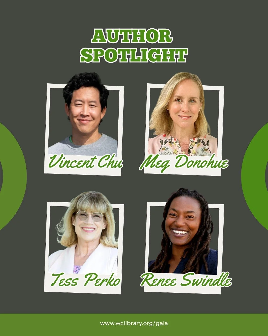 Stories that inspire, voices that connect :book::sparkles:

We&rsquo;re proud to feature Vincent Chu, Meg Donohue, Tess Perko, and Renee Swindle at this year&rsquo;s Authors Gala.

Join us for an evening celebrating literature, community, and meaning