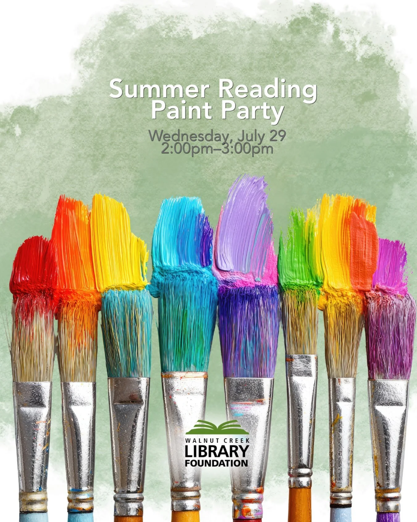 A little paint, a little creativity, and a very solid excuse to get out of the house.

The Summer Reading Paint Party is happening at the Walnut Creek Library, with hands-on crafts for tweens and teens inspired by this year&rsquo;s theme: Plant A See