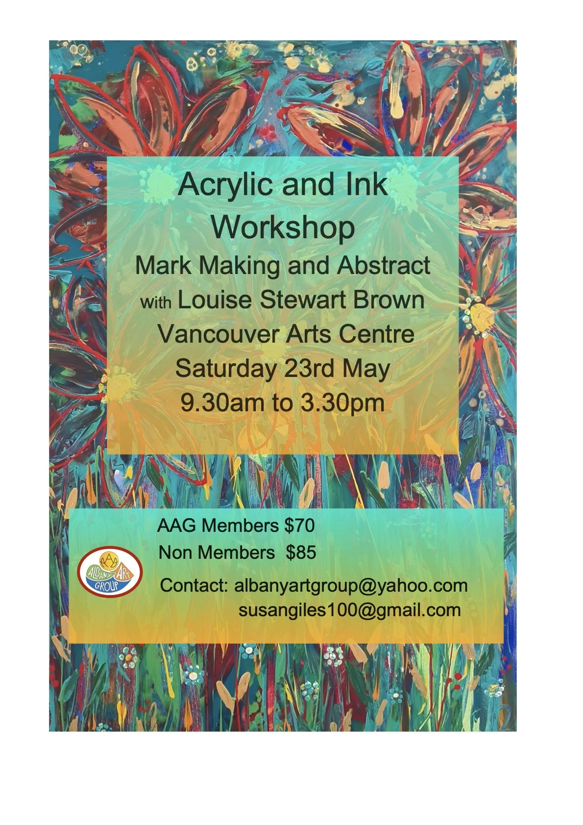 ACRYLIC AND INK WORKSHOP
