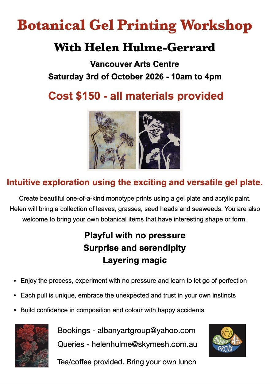 BOTANICAL GEL PRINTING WORKSHOP