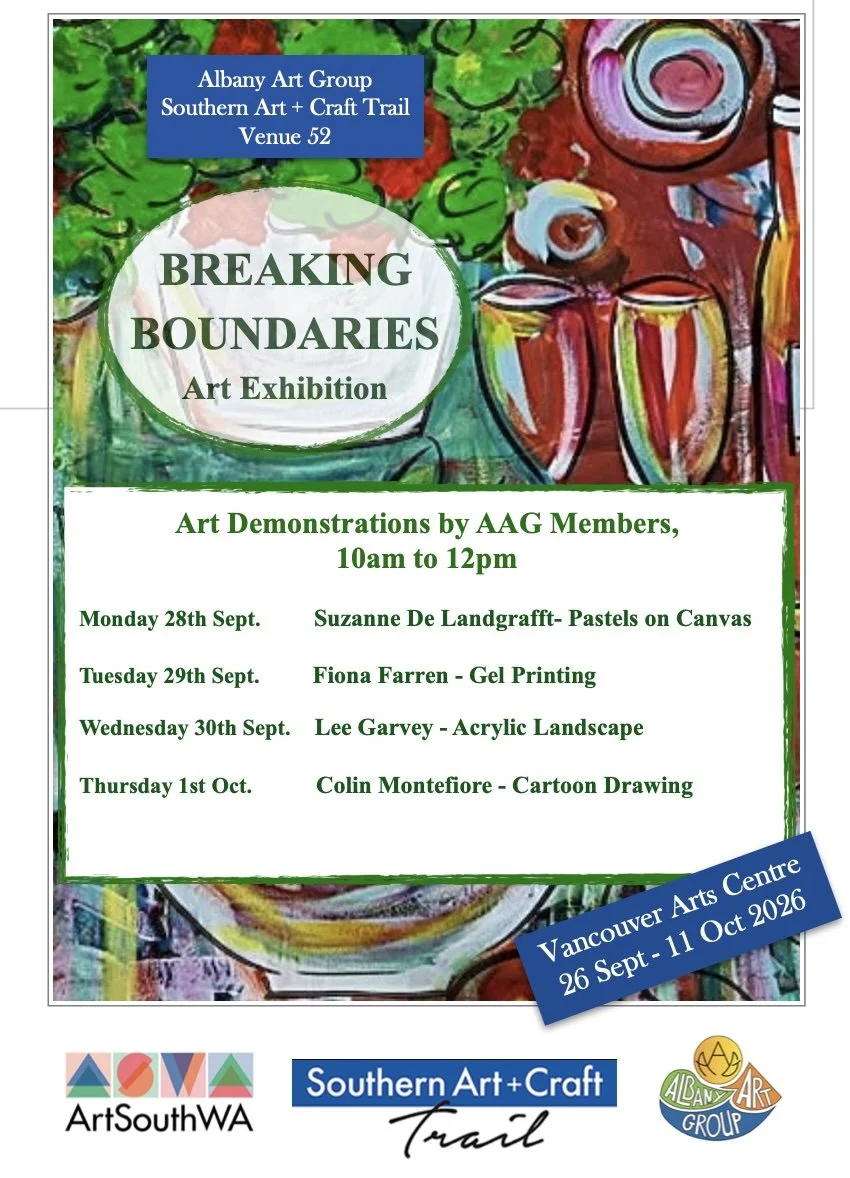 Breaking Boundaries Art Exhibition Artist’s Demonstrations