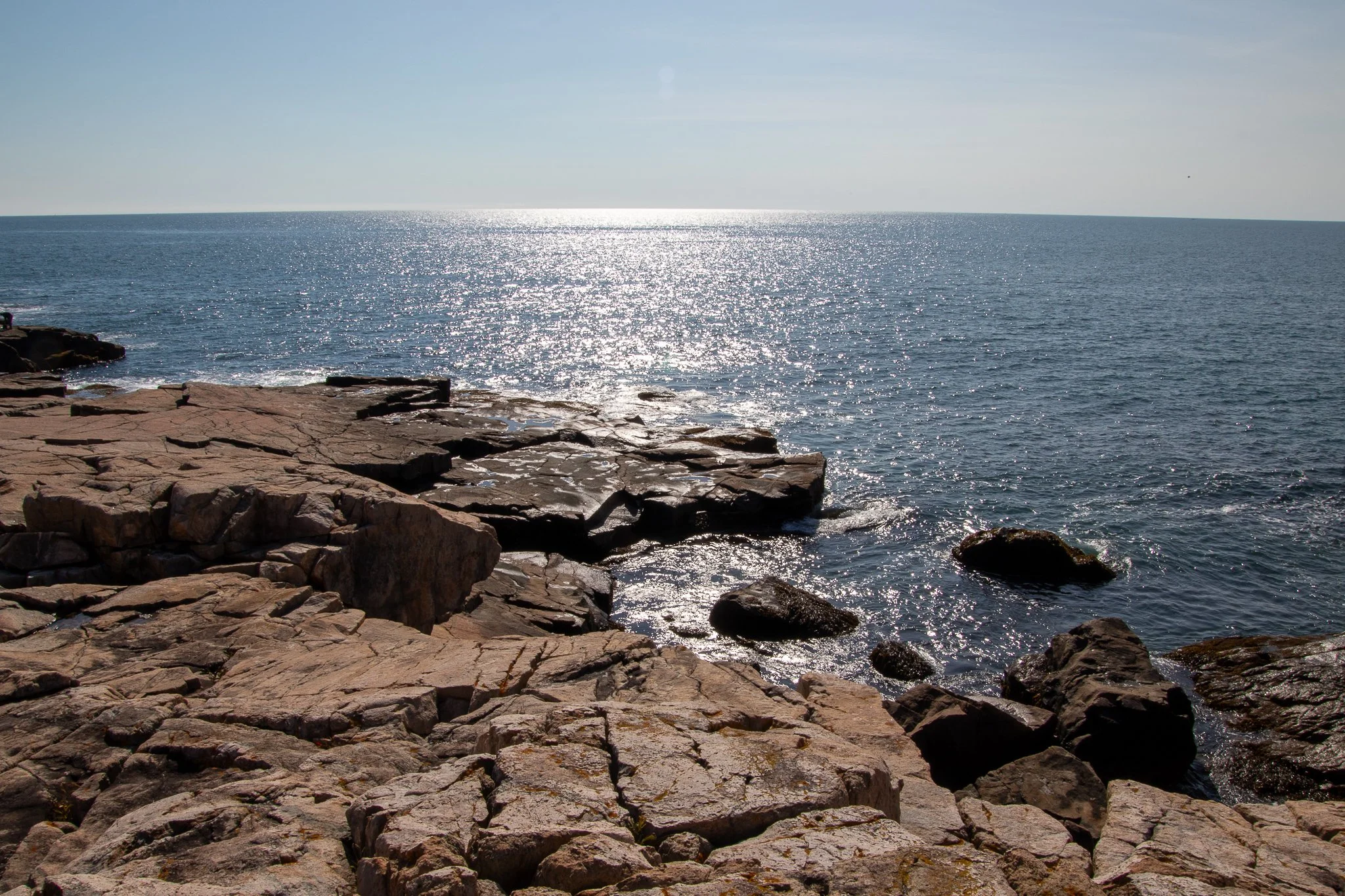 [152]  Schoodic Point on a calm day  Acadia National Park, Winter Harbor, ME