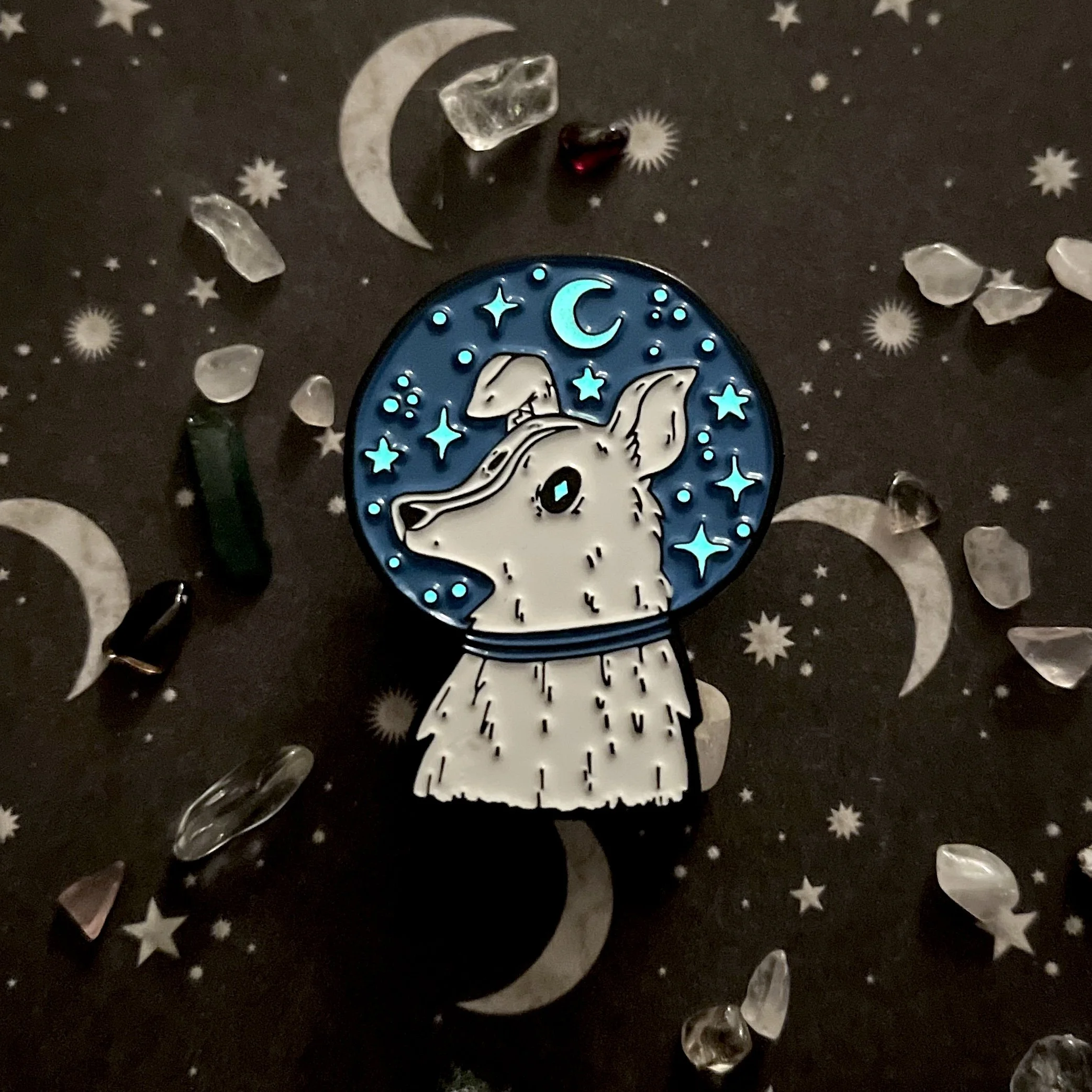 Brave Girl Laika • Glow in the Dark Enamel Pin