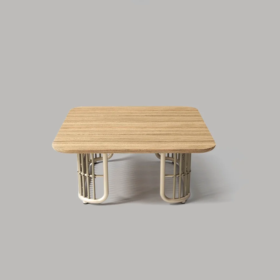 The Line Square Coffee Table (Top Teak Wood).webp