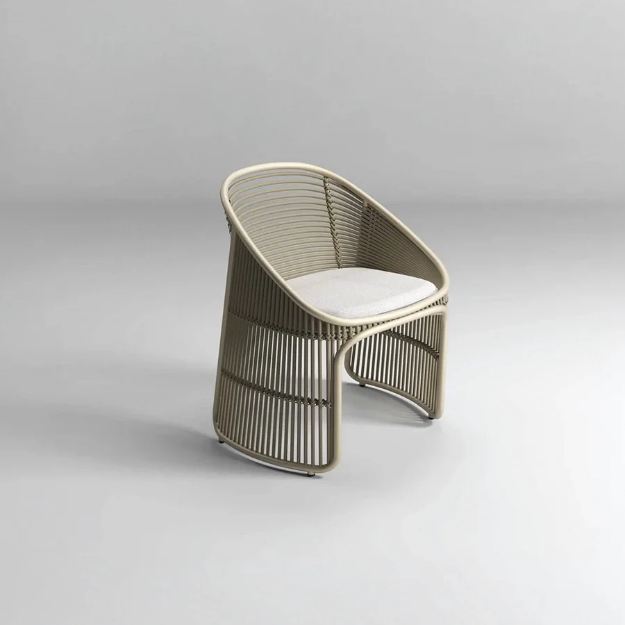 Line Dining Armchair — Aluminum Frame