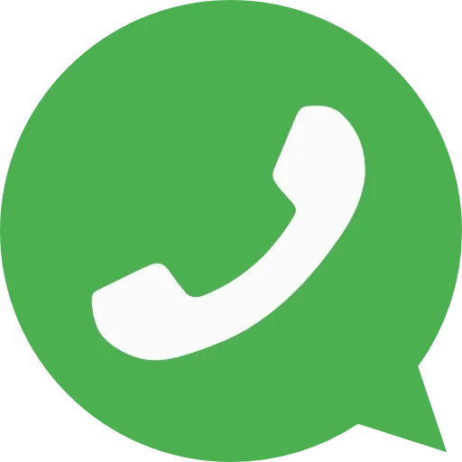 Green speech bubble with a white telephone receiver icon inside.