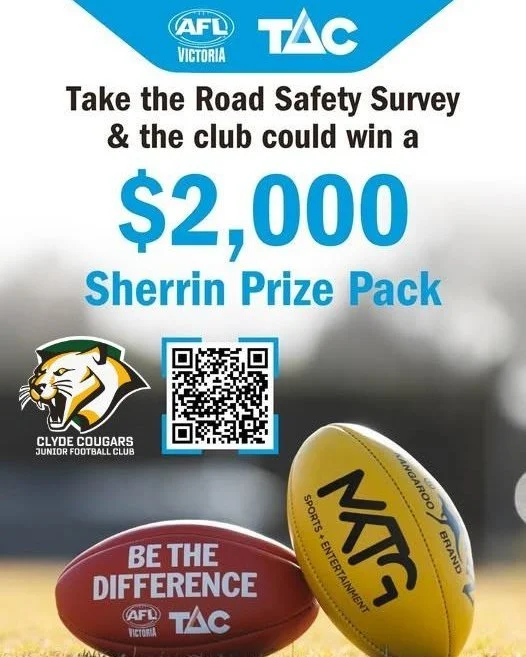 🚨WE NEED 5 MINUTES OF YOUR TIME! 🚨

A few weeks back we proudly took part in the TAC Road Safety Round, showing our support for safer roads in our community.

Now we need your help!
By taking 5 minutes to complete this short survey, you&rsquo;ll be