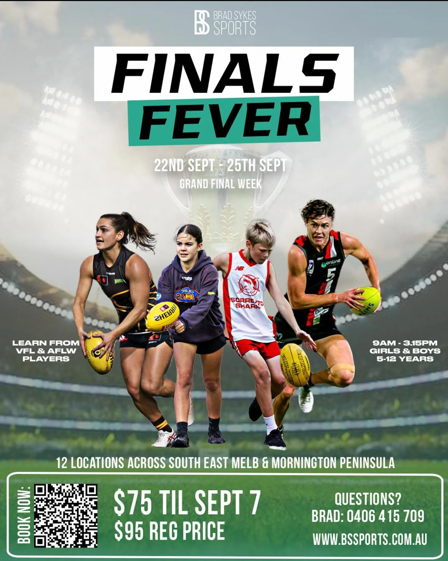 🏉🔥 FINALS FEVER HOLIDAY CLINICS &ndash; BS SPORTS 2025 🔥🏉 Use code &ldquo;COUGARS&rdquo; for $10 off!

Finals footy is in the air and it&rsquo;s the perfect time for the kids to sharpen their skills and have a blast these school holidays!

An act