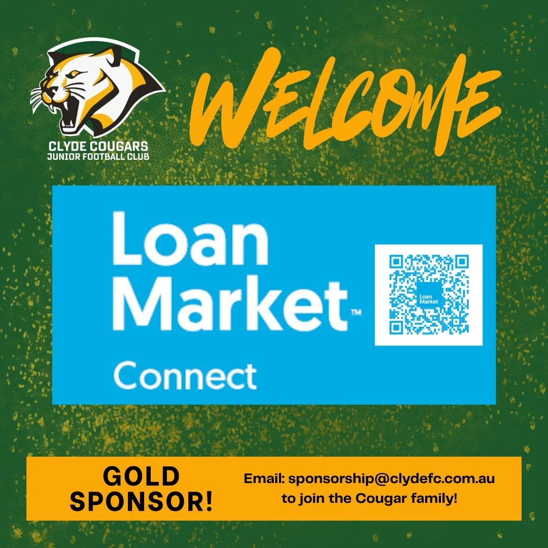 💚💛 WELCOME TO THE COUGARS FAMILY 💛💚

We&rsquo;re excited to welcome Sunny KC from Loan Market Connect as a new Gold Sponsor of the Clyde Cougars for the 2026 season! 🙌

With the slogan &ldquo;Make it yours&rdquo;, Sunny and the team at Loan Mark