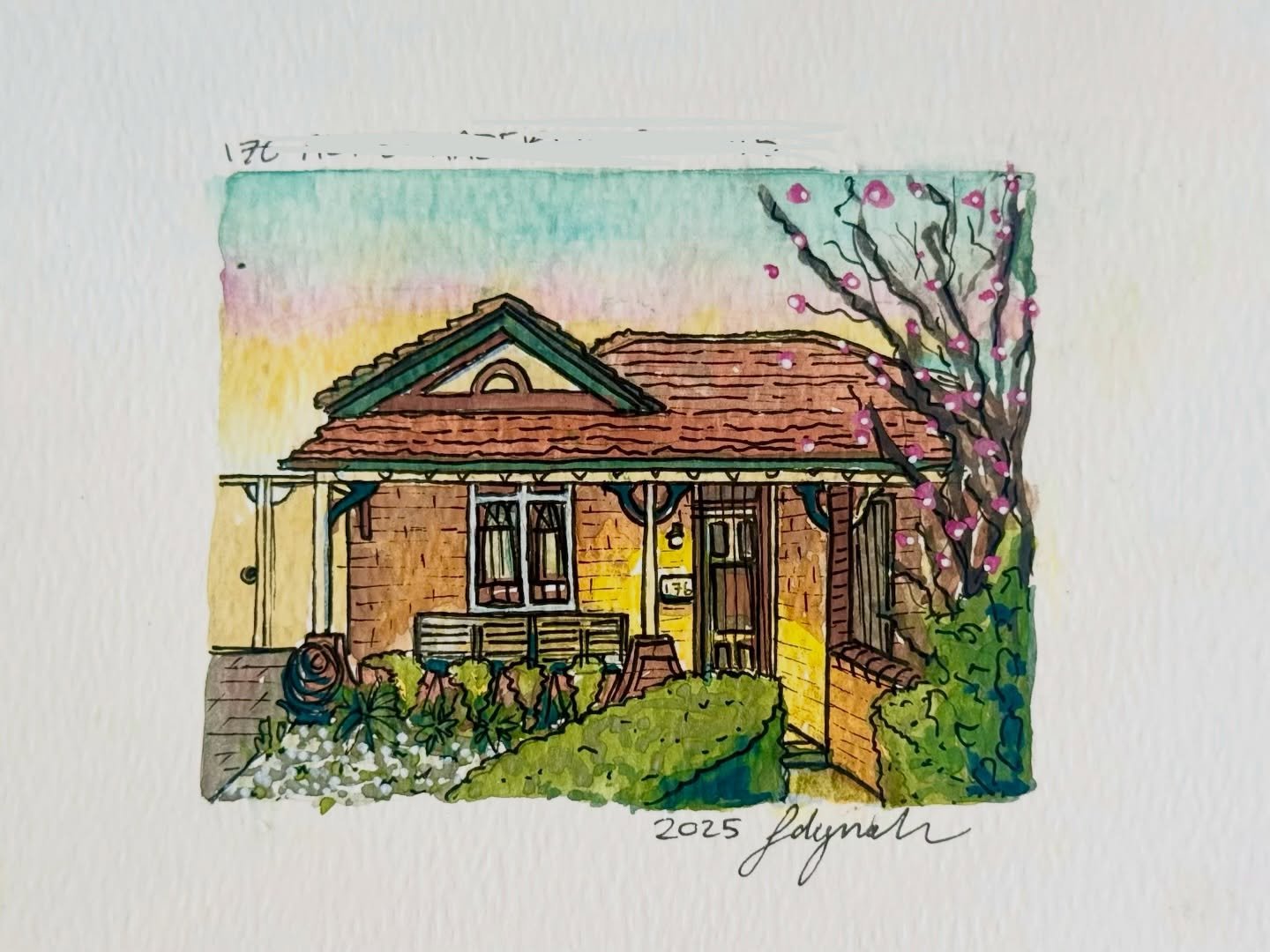 The house portraits are back, but this time they&rsquo;re mini! 🏠 🎨 

#house #painting #watercolour