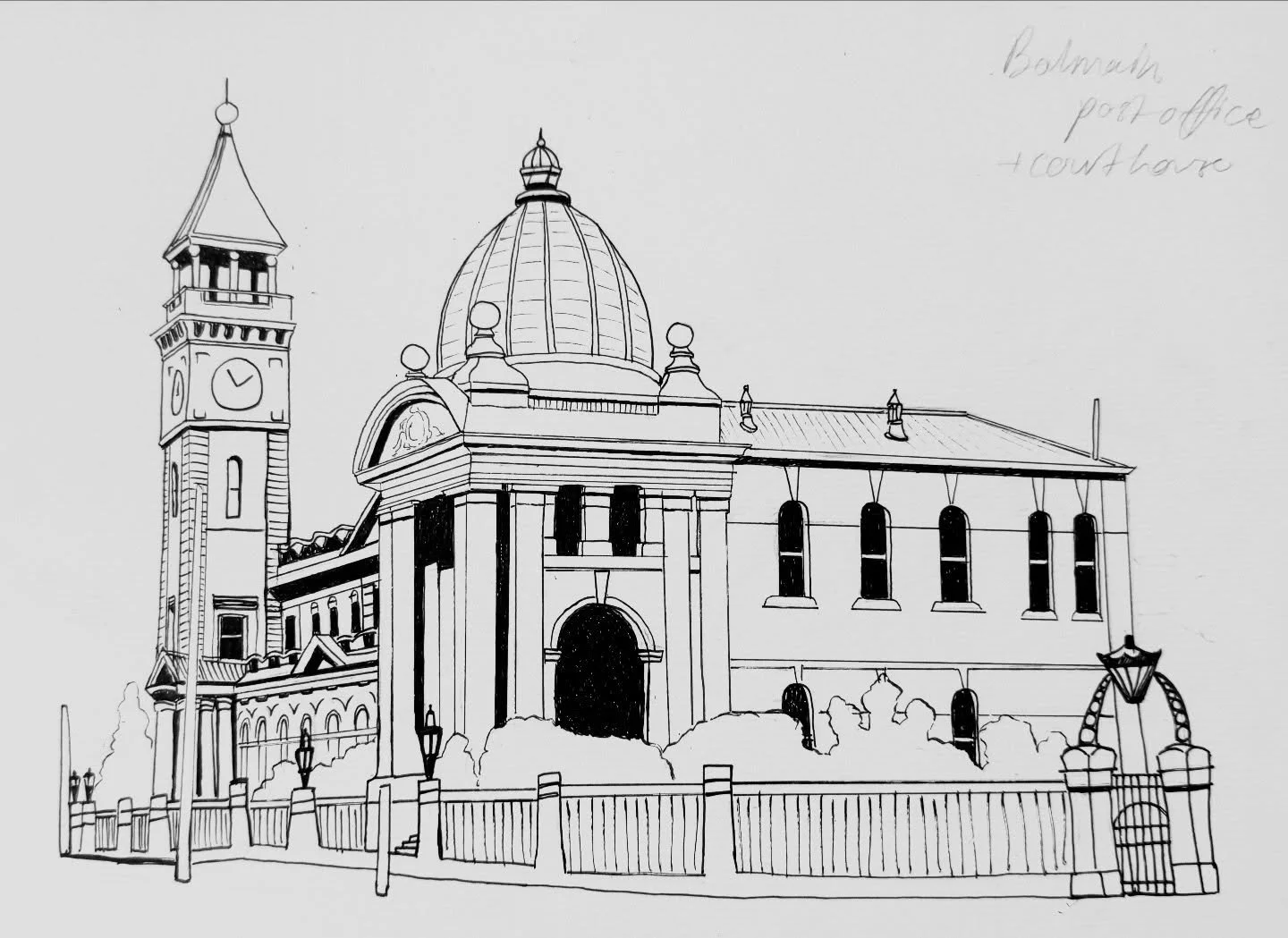 Sydney uni drawing is coming up next! #drawing #ink #artist #balmain #innerwest