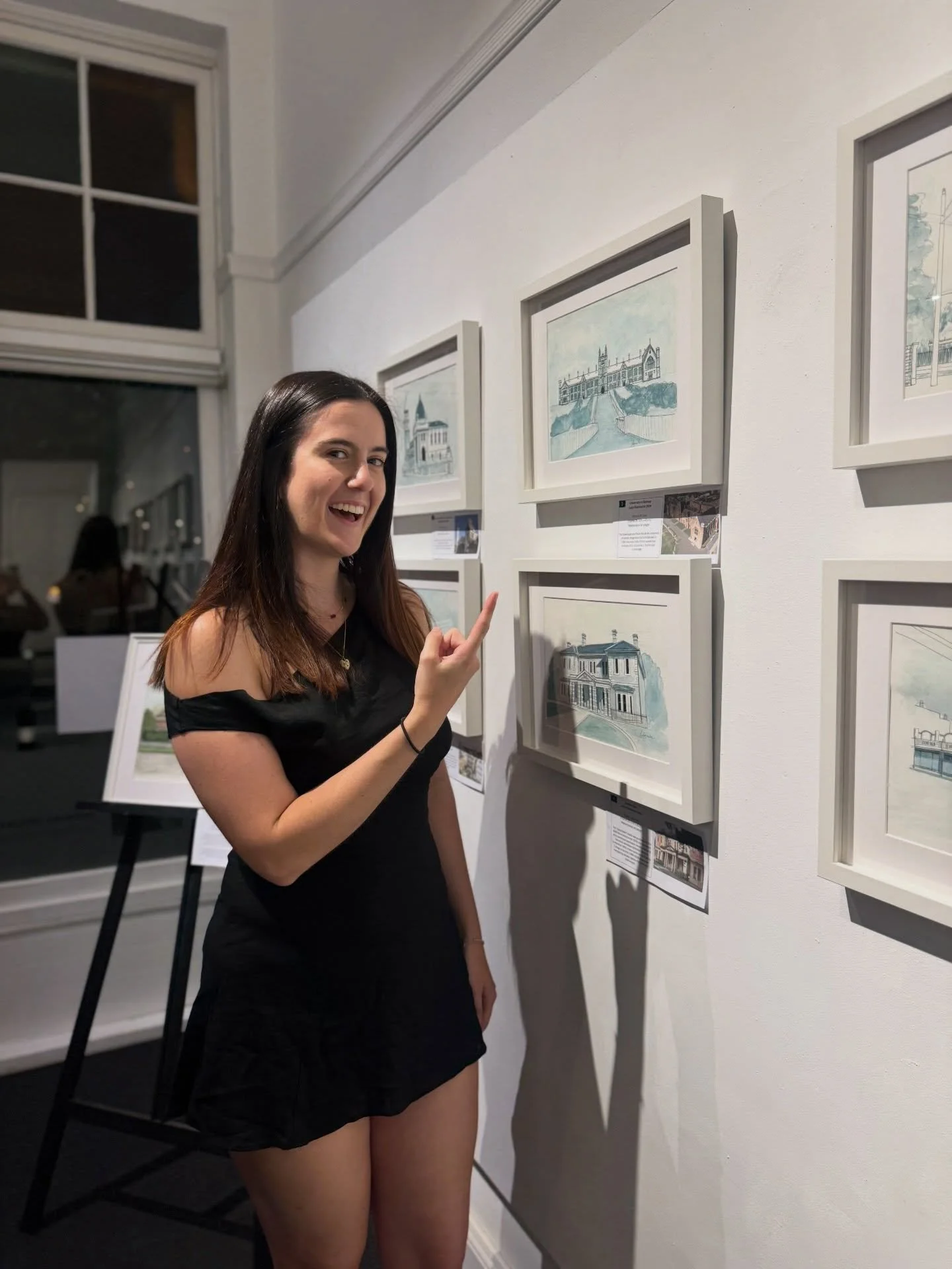 Opening night ✨ #innerwest #sydney #exhibition #watercolour