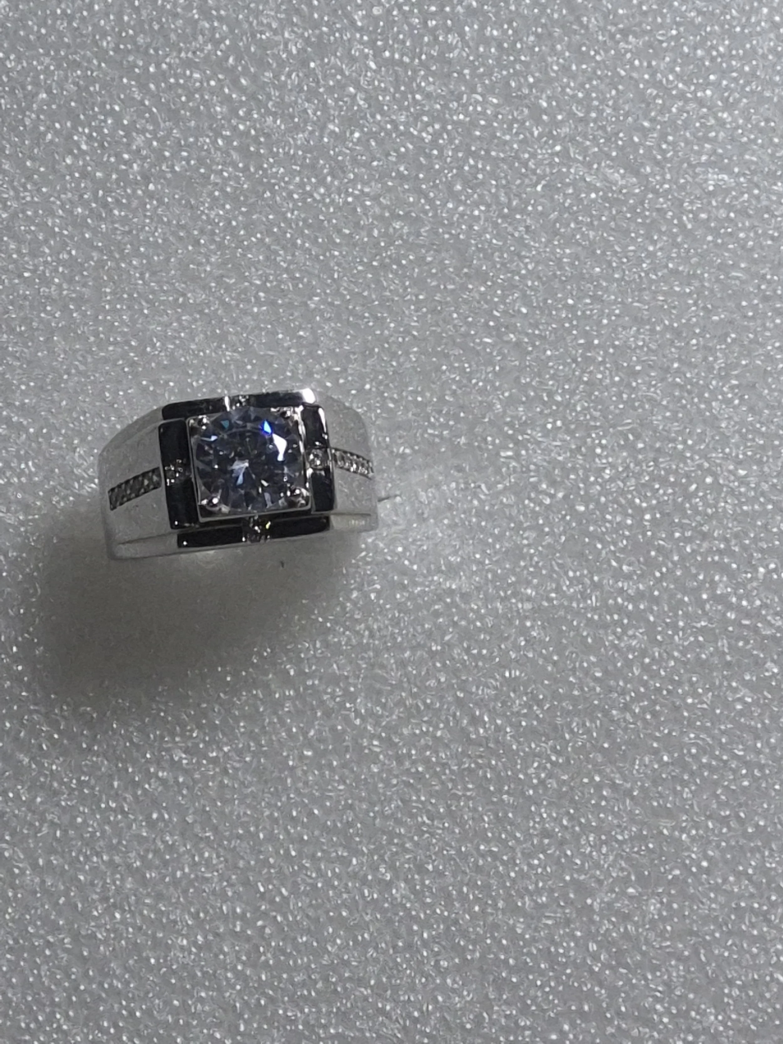 ER-020-R: Moissanite Statement Ring – 3 CTW Sizes 8 & 10