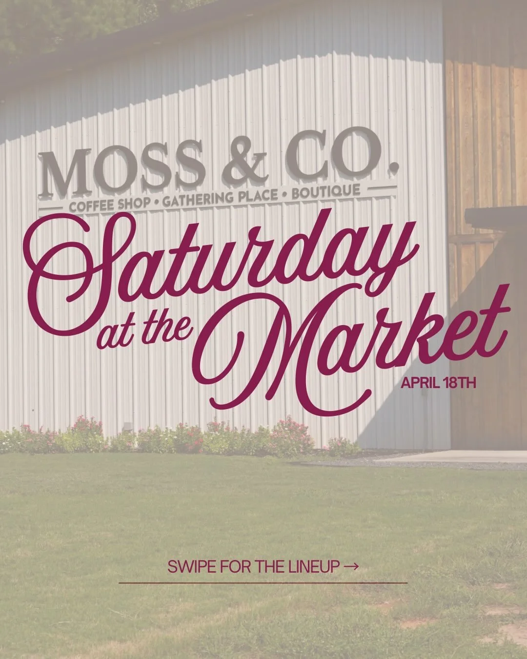 Join us on April 18 from 10AM&ndash;3PM for a morning of coffee, community, and shopping local ☕️✨

We&rsquo;ve got an incredible lineup of vendors you won&rsquo;t want to miss!! Everything from handmade goods to sweet treats and wellness favorites.
