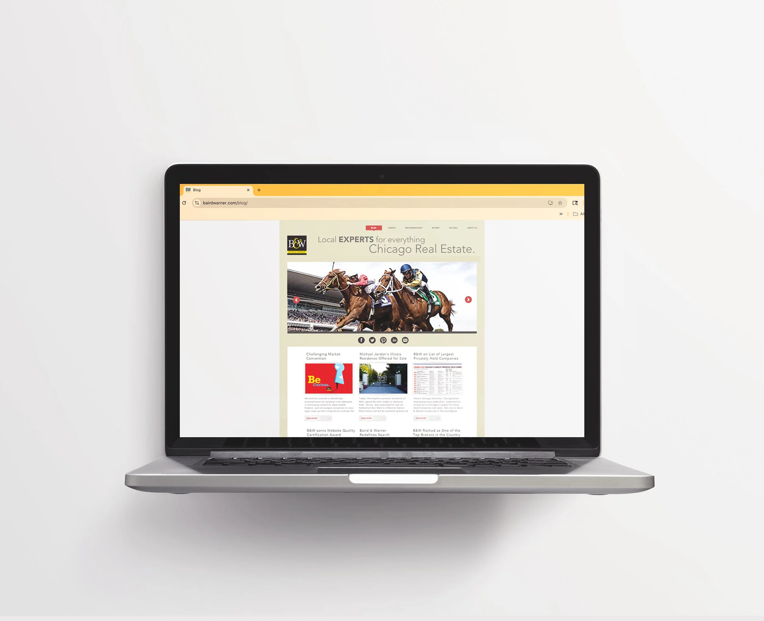Blog design for Baird & Warner