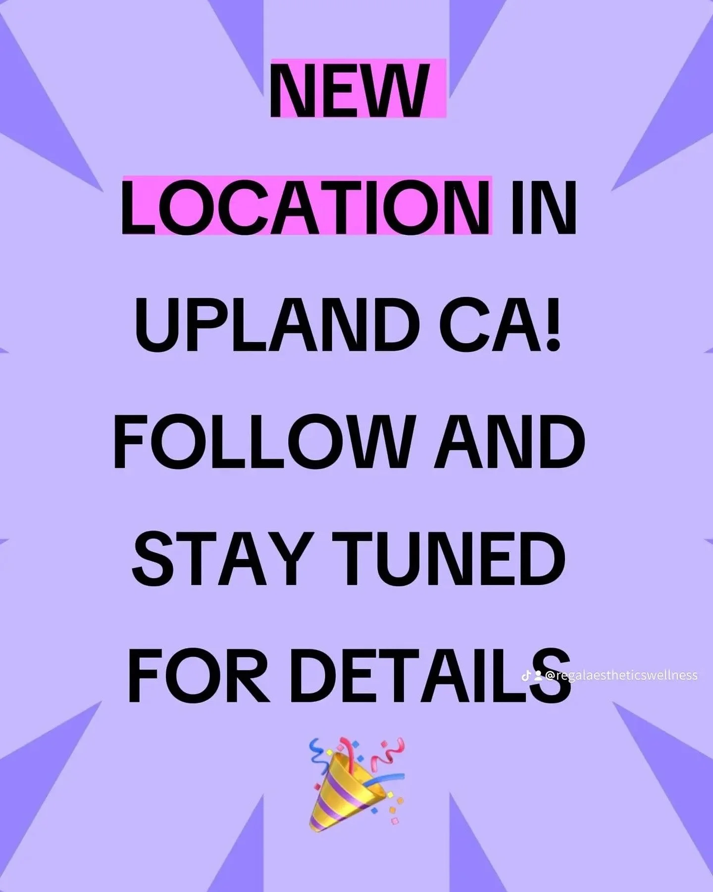 πNew Location, Same Regal Experience
Regal Aesthetics and Wellness is officially moving to Upland, California! π«
We’re elevating the glow in a new city—same luxury, same expertise, just a fresh new address. Get ready for an upgraded exp