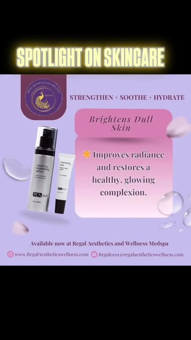 π£ Spotlight on Skincare! π§π½‍βοΈ
PCA SKIN, Vitamin B3 Brightening Serum and Vitamin B3 Brightening Undereye Serum!
π Smooths Uneven Skin tone
π Brightens Dull Skin, Dark circles, Blemishes by inhibiting melanogenesis
πBoosts barrier functi