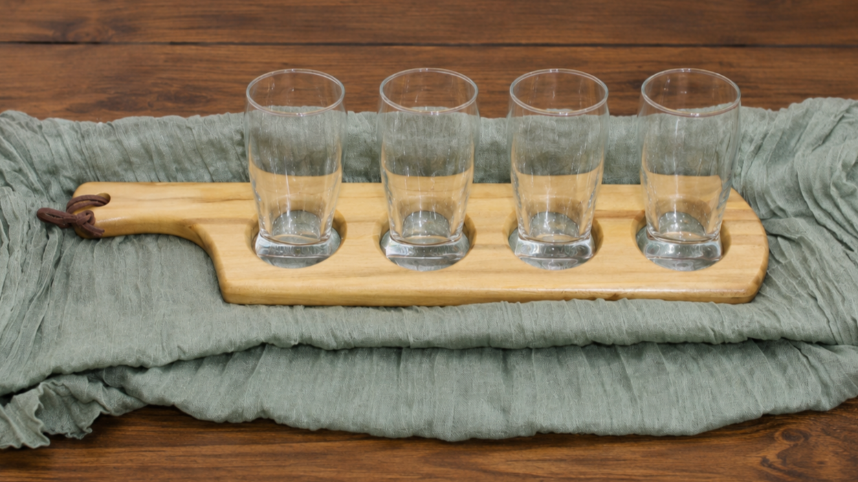 FLIGHT BOARD - #2 - BEER TASTER GLASSES