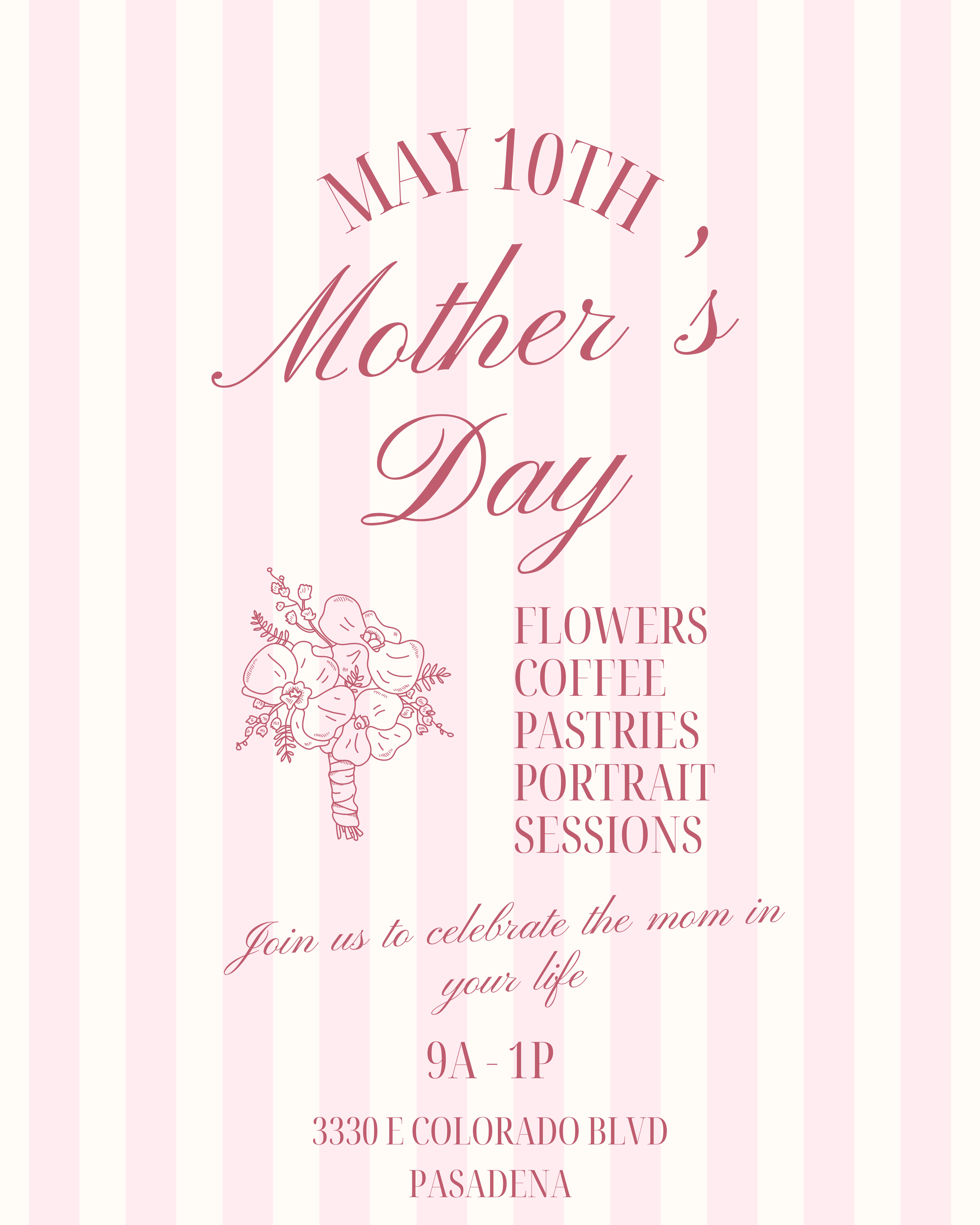 Mother's Day (Flowers, Portraits, Sweets & Goods)