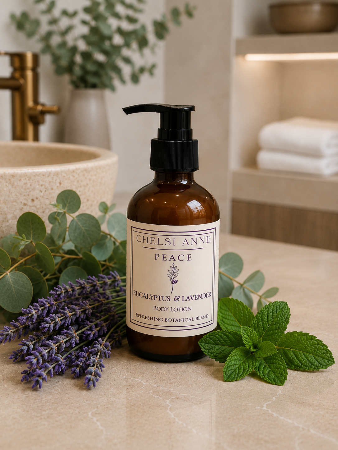 Peace Body Lotion - Eucalyptus, Lavender & Mint