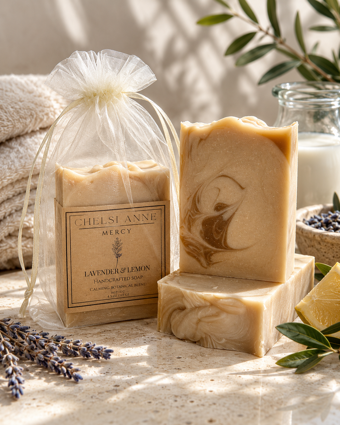 Mercy - Lavender Goat Milk Soap Bar Chelsi Anne