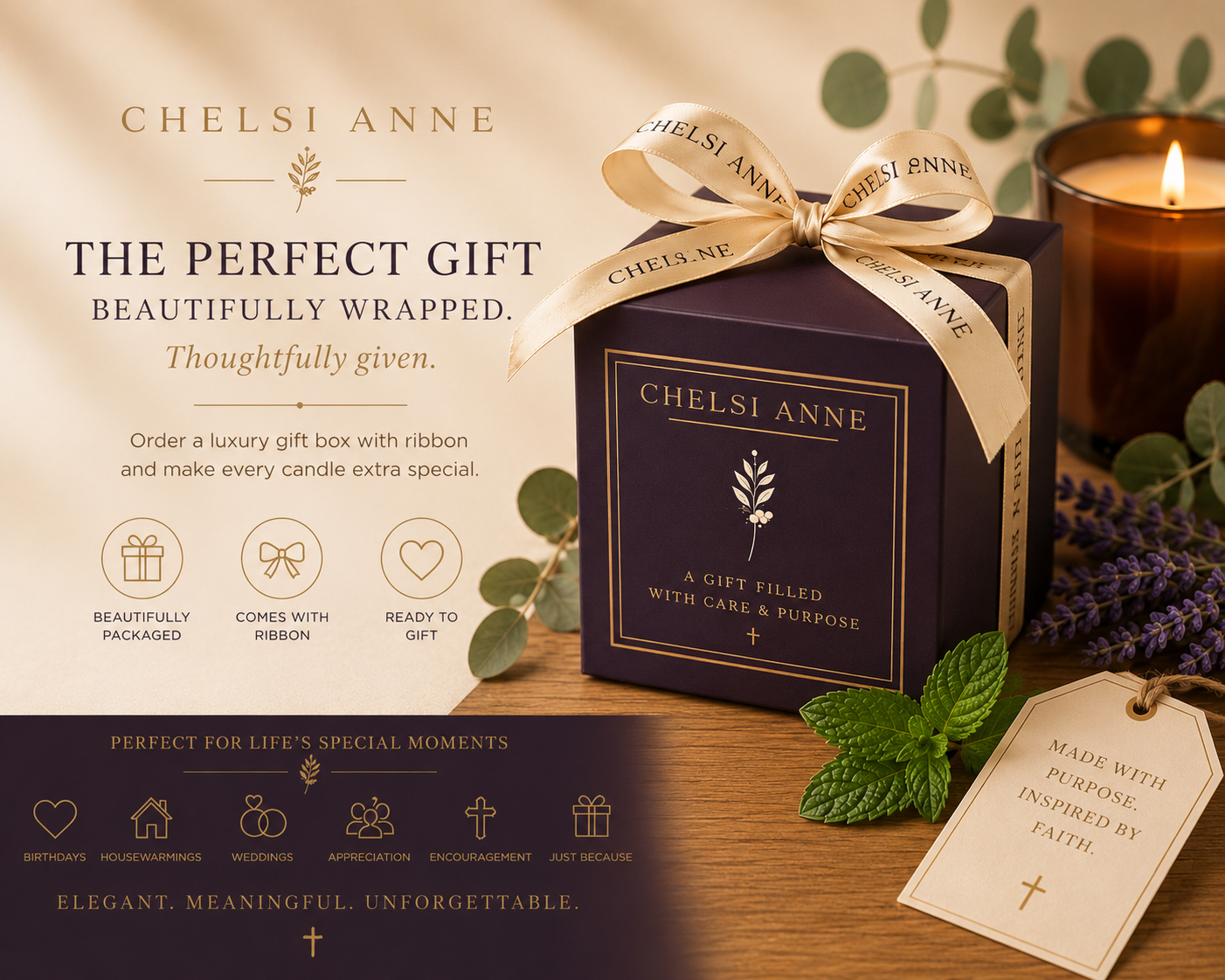 12 oz Luxury Candle with Gift Box - You Choose Your Fragrance