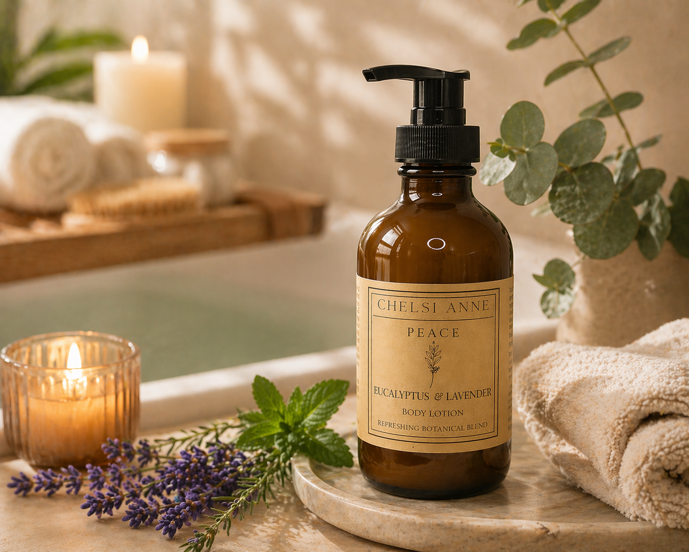 Peace Body Lotion - Eucalyptus, Lavender & Mint