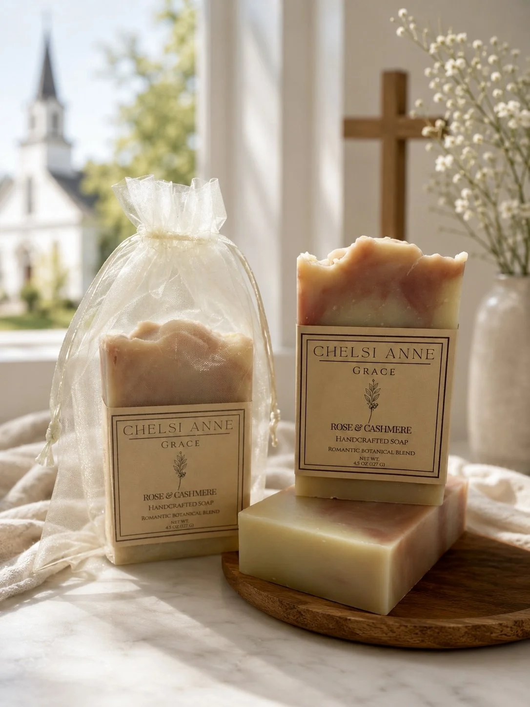 Grace - Signature Collection Rose, Jasmine, Musk & Cashmere Soap Bar