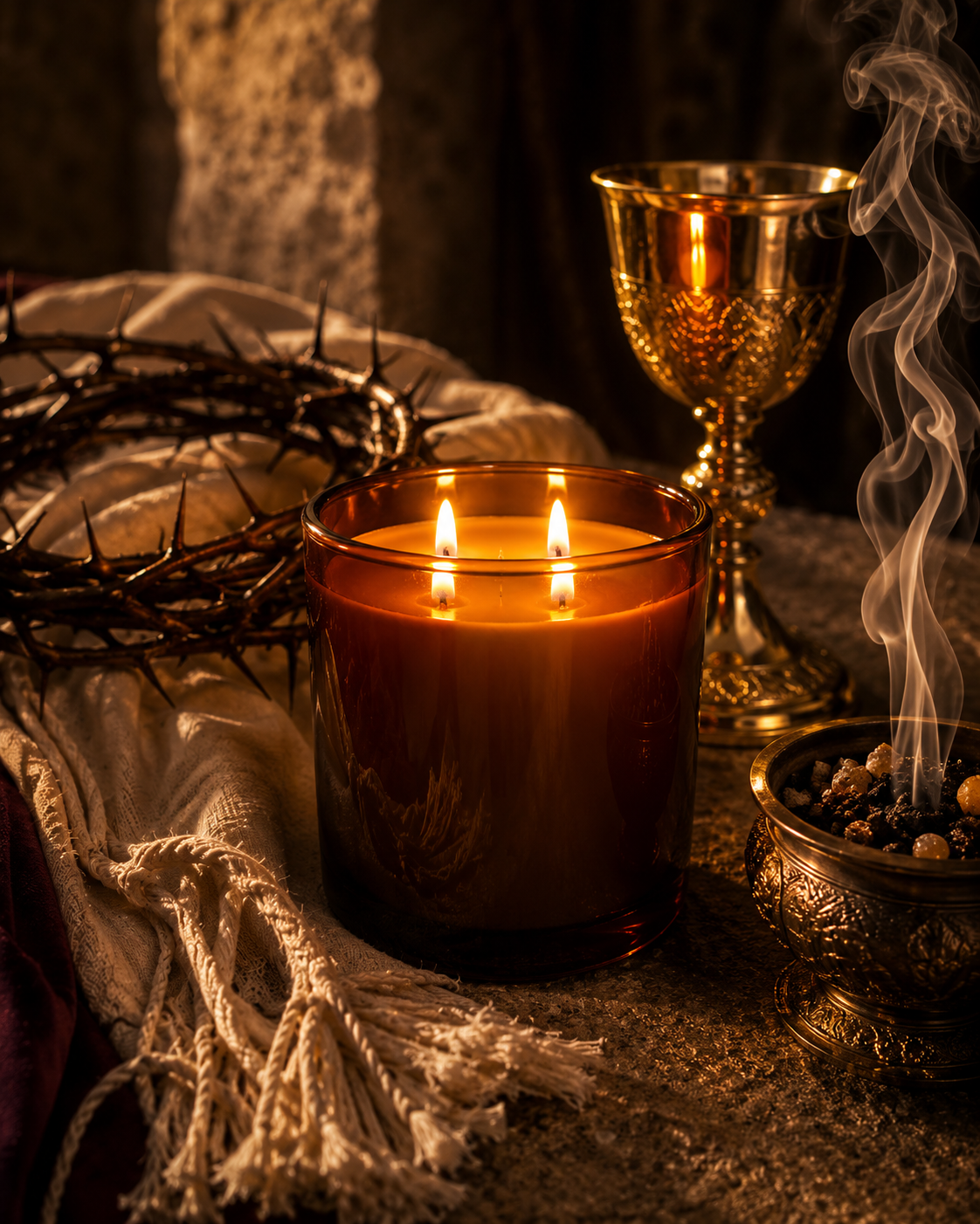 His Grace Double Cotton Wick Candle