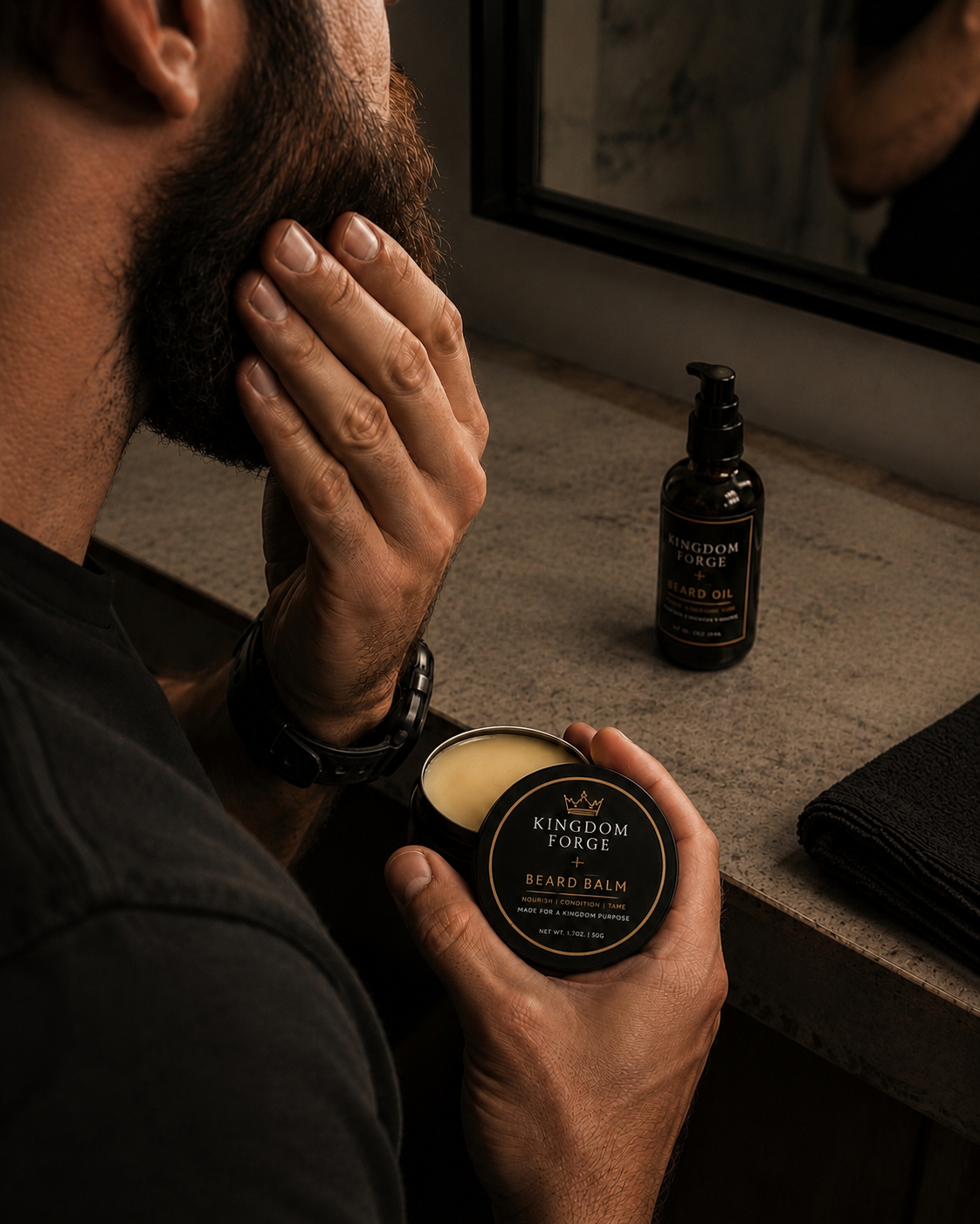 Beard Balm - with beeswax, jojoba oil, shea butter and kokum butter