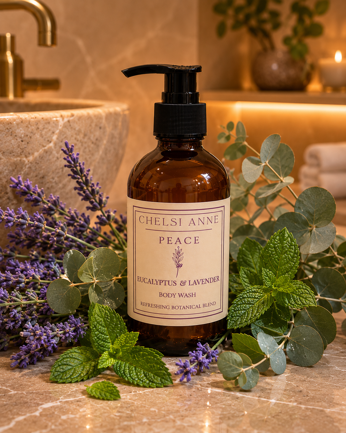 Peace Body Wash - Eucalyptus, Lavender & Mint