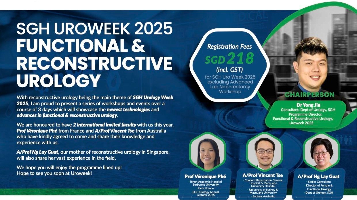 NEW FRONTIERS IN RECONSTRUCTIVE UROLOGY - Functional Urology Workshop