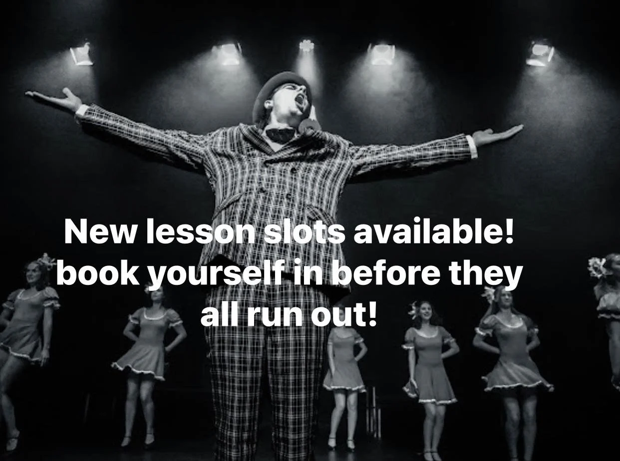 🎤 More lesson slots are now available!

If you&rsquo;re a singer or performer looking to audition, learn more about your voice, and build confidence in your singing, I&rsquo;d love to support you on your creative journey.

Together, we&rsquo;ll disc