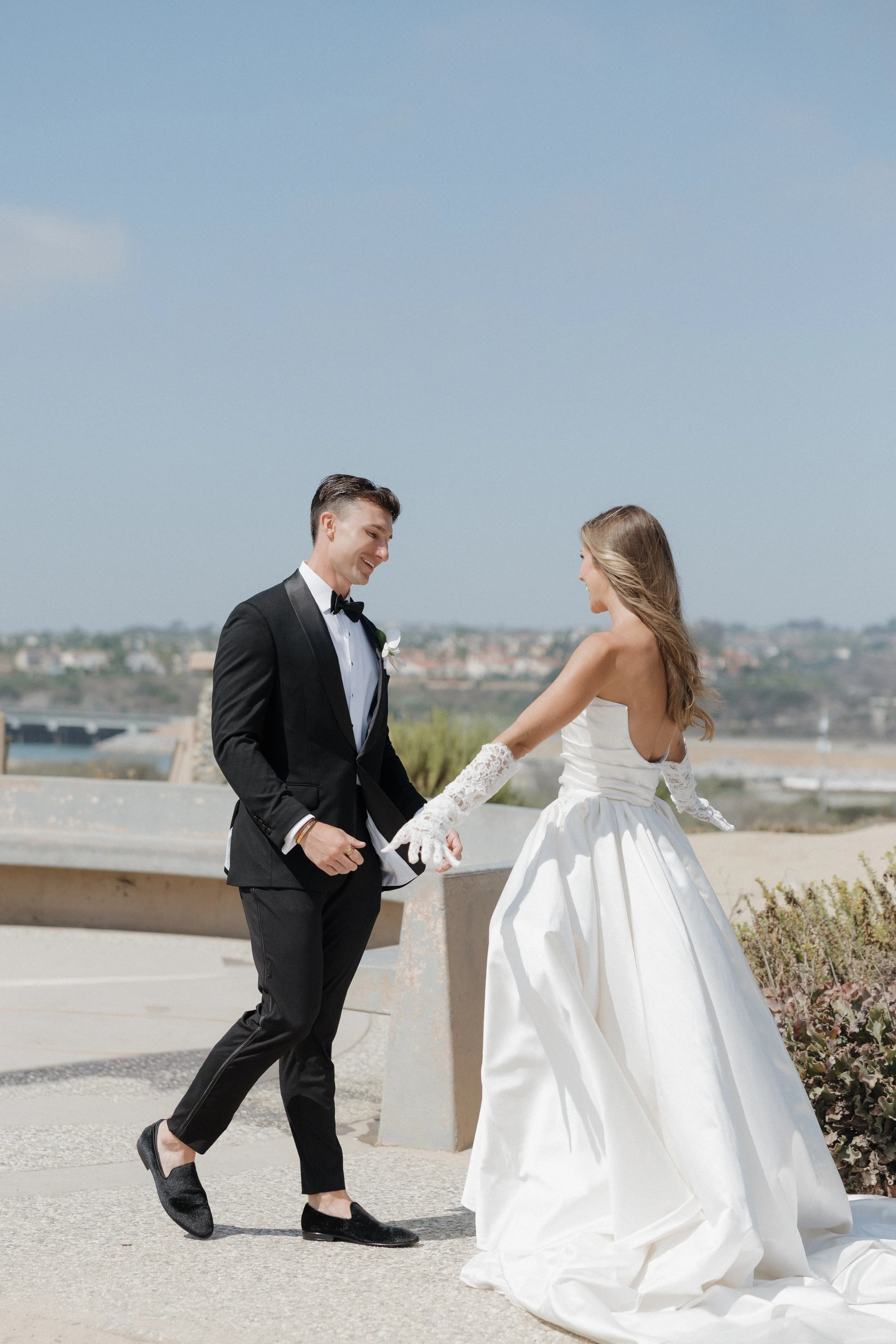 Bride and Groom Portraits at Alila Marea Wedding in Encintas, California