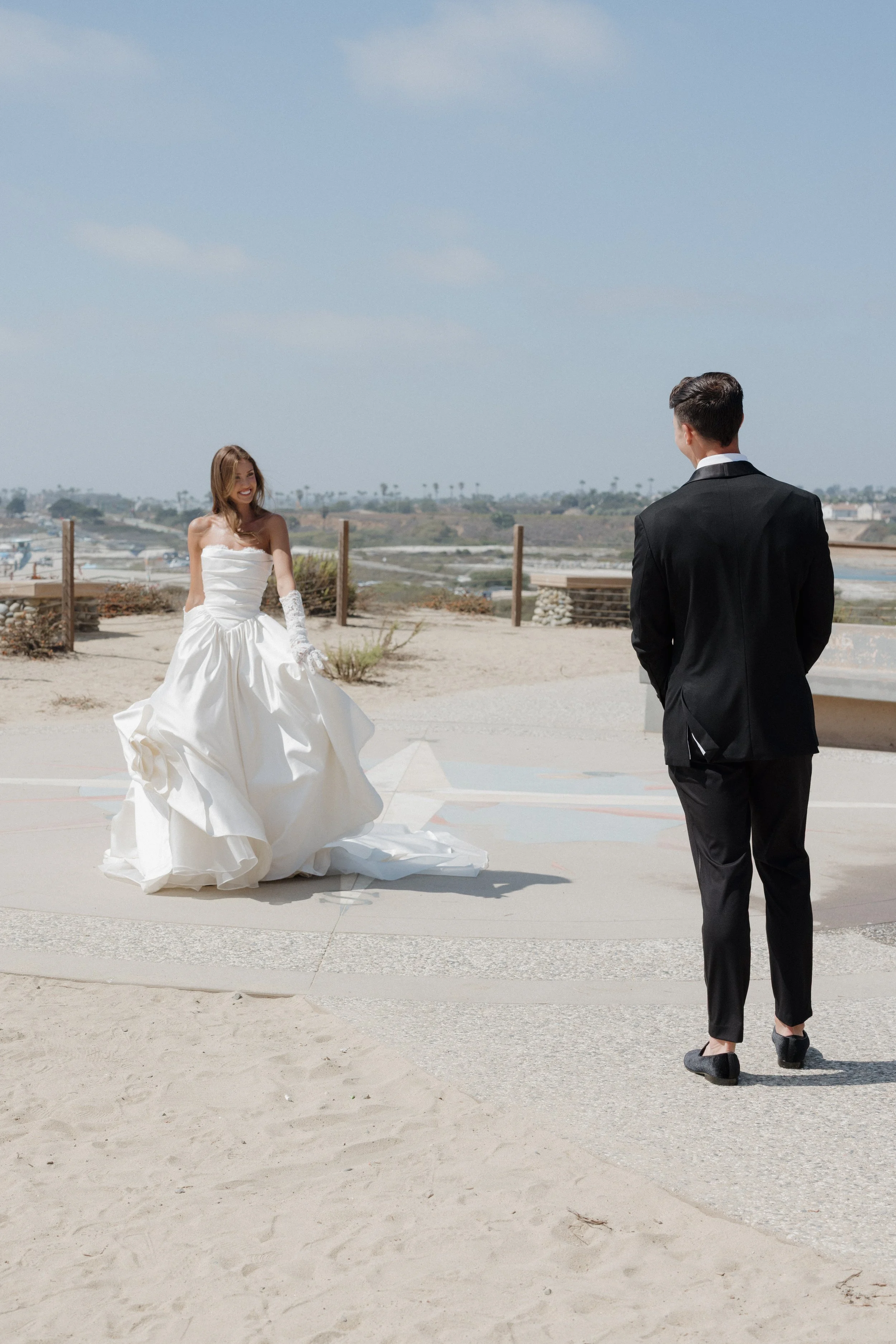 Bride and Groom Portraits at Alila Marea Wedding in Encintas, Californa