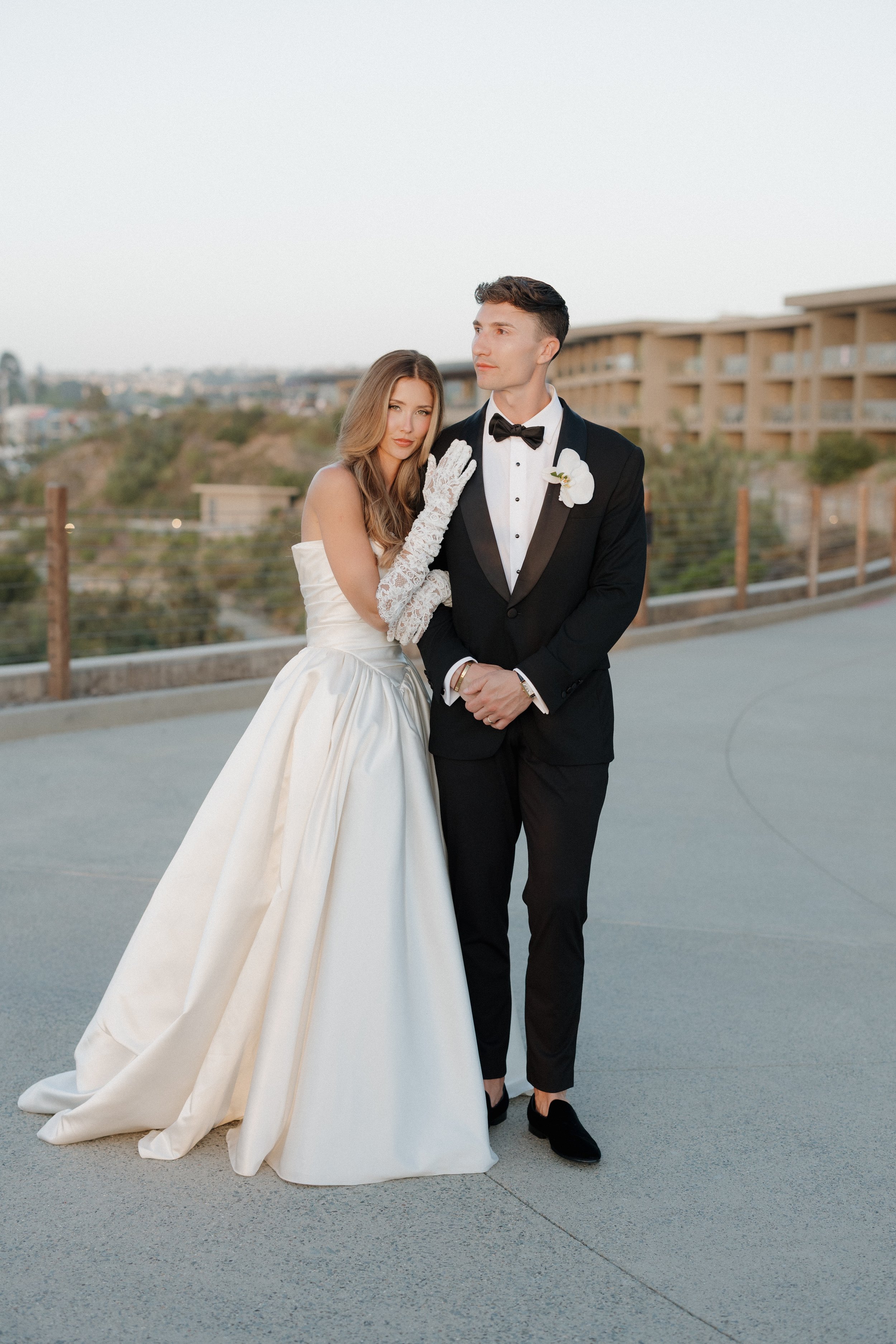 Bride and Groom Portraits at Alila Marea Wedding in Encintas, California