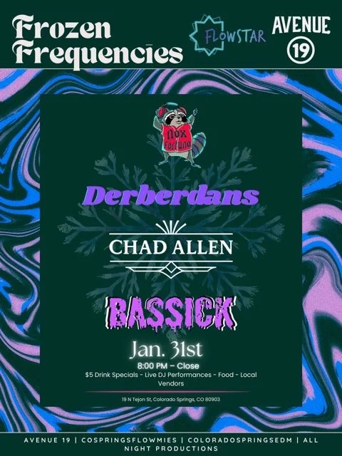 Frozen Frequencies - EDM Night