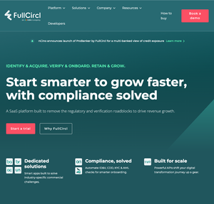 FullCircl – forhåndsvisning av nettside