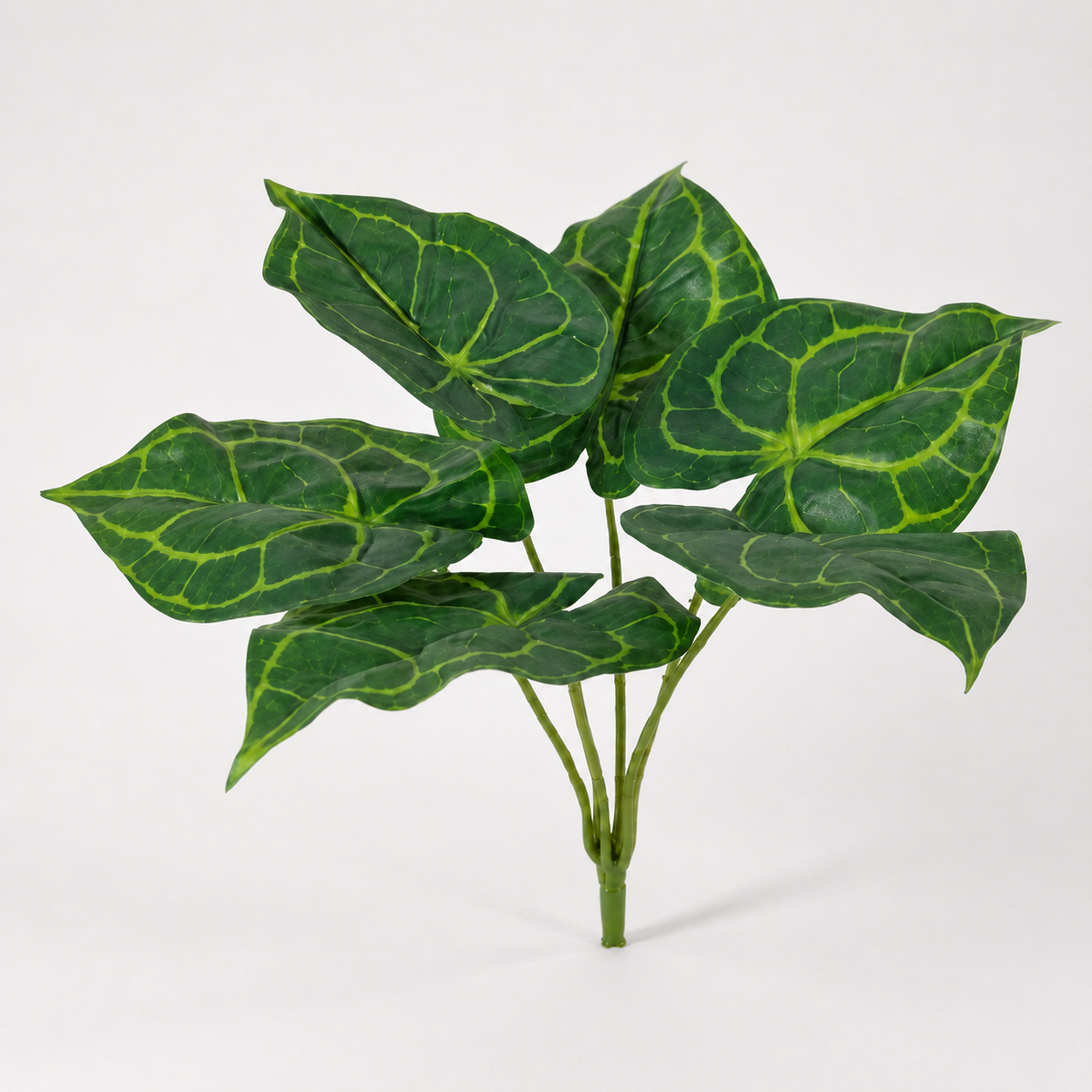 Artificial crystallinum leaves bush with realistic green foliage for interior decoration