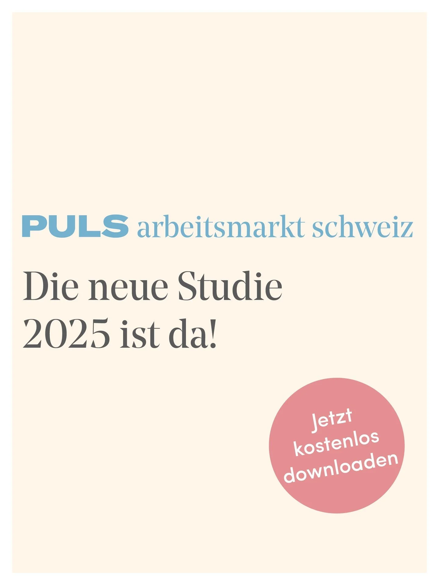 853 Mitarbeitende aus der ganzen Schweiz mit Bereitschaft f&uuml;r einen Jobwechsel geben exklusive Einblicke: Was bewegt sie, was erwarten sie und was w&uuml;nschen sie sich f&uuml;r ihre Zukunft? PULS ist die Studie der Schweiz, welche die 4 Genera