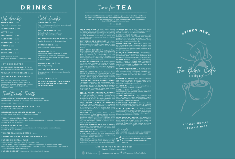 The Barn Café Dorset Menu – Delicious Local Dishes in Lytchett ...