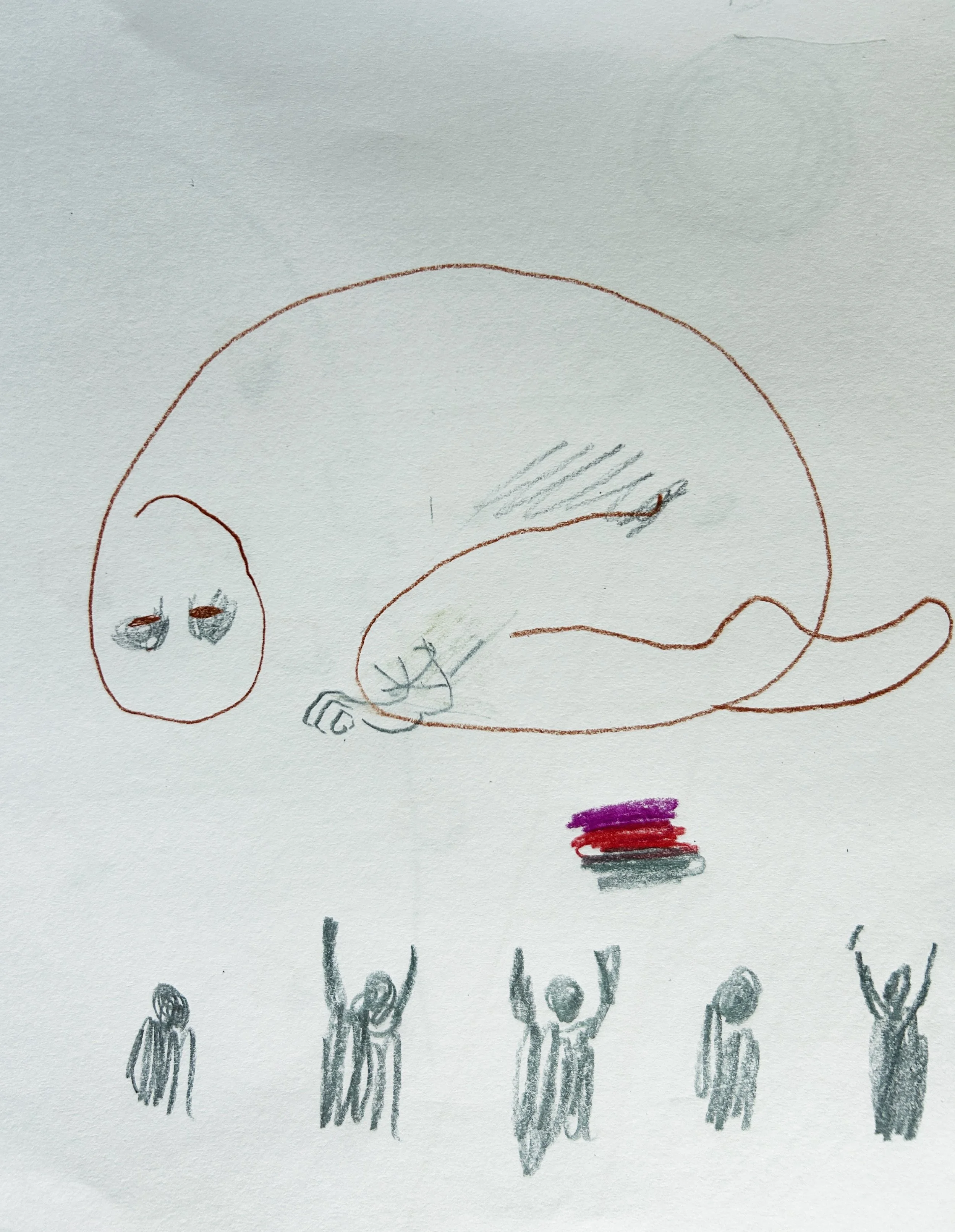 Drawing exercise while watching the film « The Colors of Pomegranate »