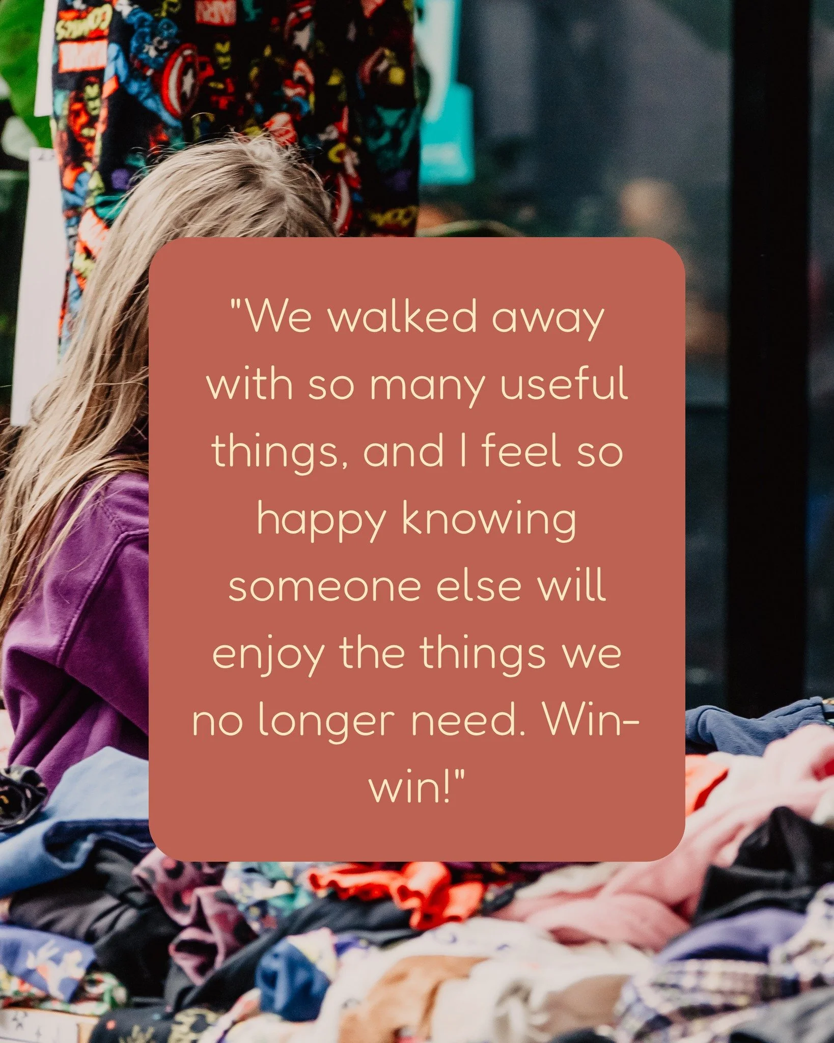 As we gear up for some exciting news later this week, we're taking a moment to look back at the magic of our very first Wee Swap event.

These quotes really capture why we started this journey, and the incredible community spirit that made it all pos