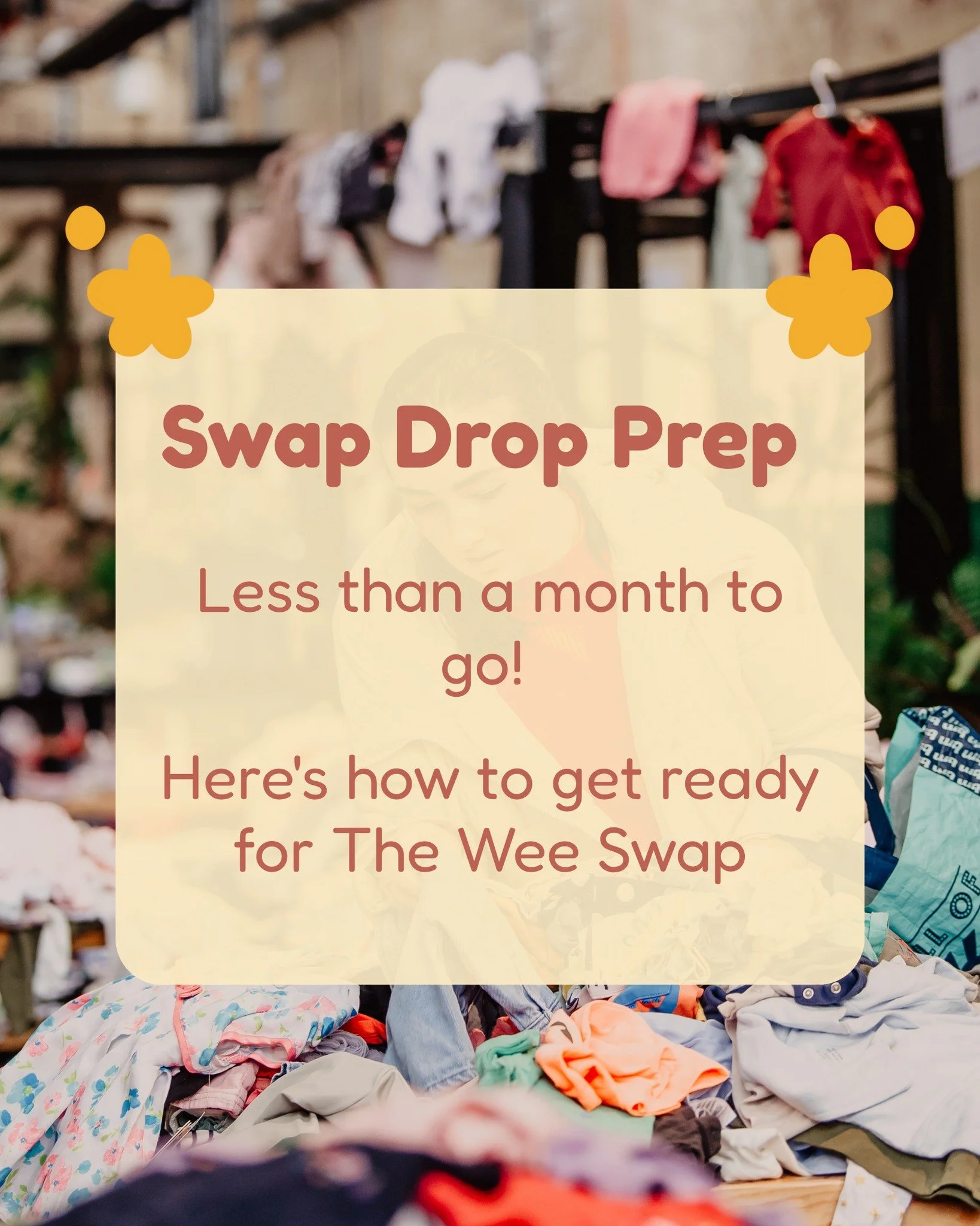 Less than a month until our first Swap Drop Day! 

To help you get ready for The Wee Swap, here's a quick guide on how to prepare your items for a seamless Swap Drop experience, and other ways you can get involved. Swipe through to learn all the tips